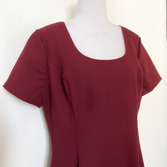 ALEX HANSON BRIDAL BURGUNDY FORMAL EVENING DRESS - 10 - Picture 4 of 8